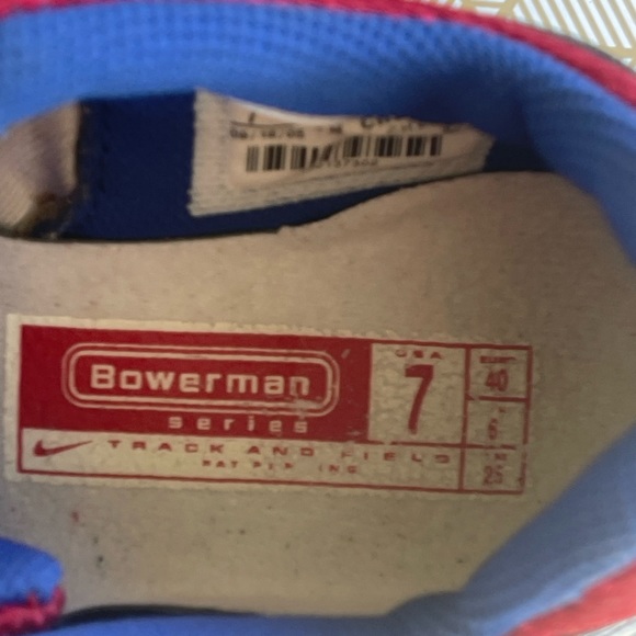 Vintage Nike Bowerman Zoom 2 VL Track Shoes Red White Blue Size 7. - Picture 8 of 11